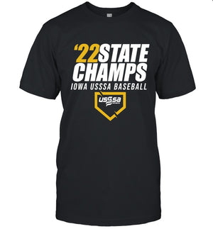 22 State Champions Iowa USSSA Baseball Tee_001