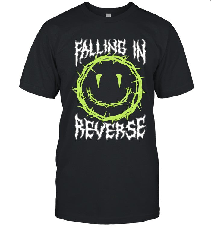 Falling In Reverse Smiley Thorns Black T Shirt