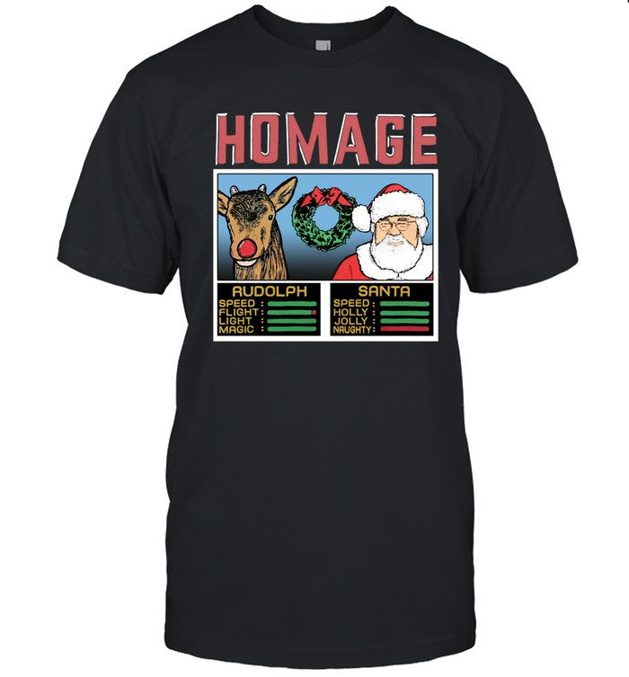 Fantasy Football Homage Christmas Rudolph And Santa Sweatshirt