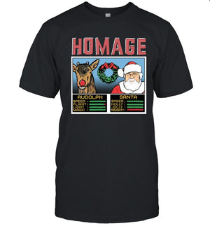 Fantasy Football Homage Christmas Rudolph And Santa Sweatshirt