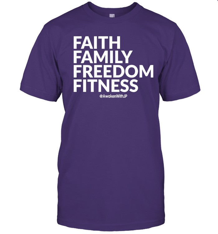 Faith Family Freedom Fitness Awaken With JP Shirt Limited