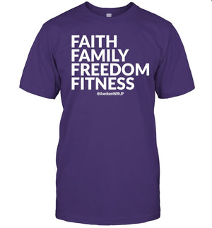 Faith Family Freedom Fitness Awaken With JP Shirt Limited