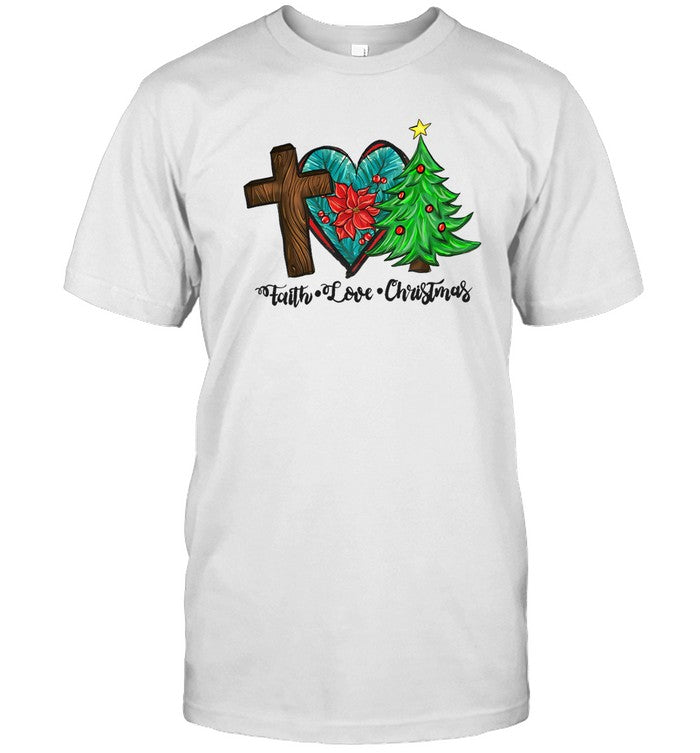 Faith Love Christmas Shirt_1