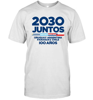 2030 Juntos Uruguay Argentina Paraguay Chile 100 Anos T-Shirt_1