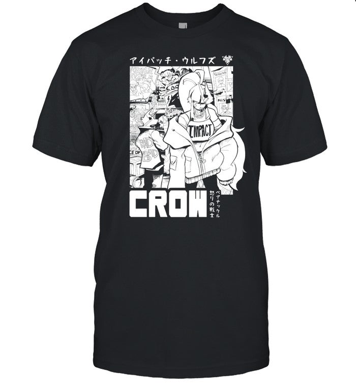 Eyepatch Wolf Crow T-Shirt