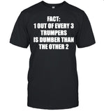 Fact 1 Out Of Every 3 Trumpers Is Dumber Than The Other shirt