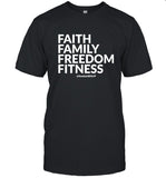 Faith Family Freedom Fitness Awaken With Jp T Shirt