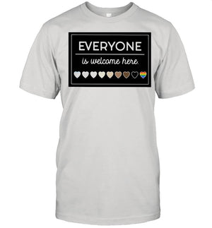 Everyone Is Welcome Here LGBT shirt