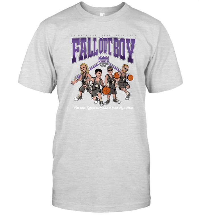 Fall Out Boy x Sacramento Kings Fanatics ed Gray So Much For (2our) Dust Fleece Pullover Sweatshirt