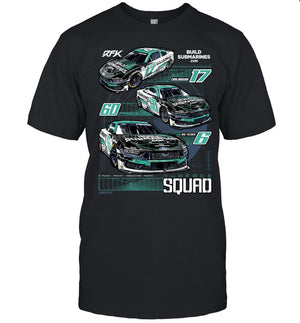 2025 Limited RFK Racing 2025 BuildSubmarines.com Surface Squad T-Shirt