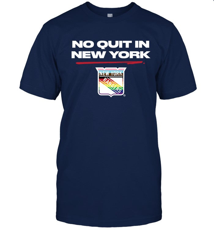 Fanatics New York Rangers Exclusive No Quit Pride Tee