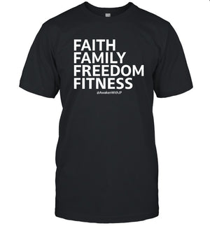 Faith Family Freedom Fitness Awaken With JP Sears T-Shirt