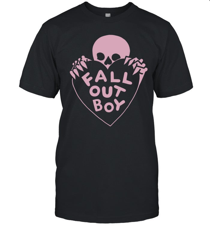 Fall Out Boy Skeleton Heart T Shirt