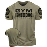 068. GYMISH Funny Workout Gym T-Shirt for Men