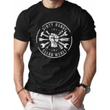 1 pc, 100% cotton T-shirt, DIRTY HANDS CLEAN MONEY pure cotton men's Tshirt comfort fit Made in USA