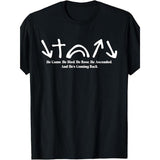 100% Made in USA, 180g 5 Gospel Symbols - Jesus Is King - Jesus will come again T-Shirt Made in USA