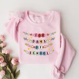 100 Days of School Sweatshirt, Back To School Cotton Crewneck