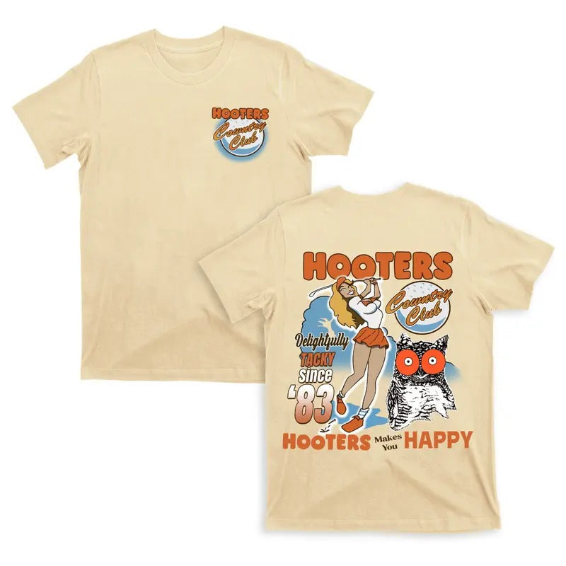 2 Sides Vintage Spencers Hooters Country Club Unisex T-Shirt, Gift For Her, Gift For Him