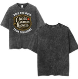 2025 The Boys Cross Canadian Ragweed From Oklahoma Vintage Graphic Tee, Retro Rock Band Tee, Double-Sided Graphic Design, Casual Streetwear, Unisex Cotton Shirt