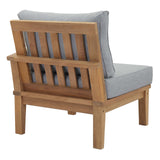 Marina Outdoor Patio Teak Right-Facing Sofa