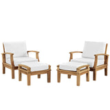 Marina 4 Piece Outdoor Patio Teak Set