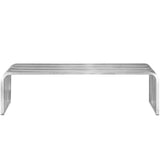 Pipe 60" Stainless Steel Bench