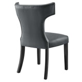 Curve Vegan Leather Dining Chair