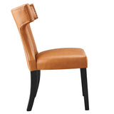 Curve Vegan Leather Dining Chair