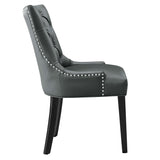 Regent Tufted Vegan Leather Dining Chair