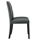 Duchess Button Tufted Vegan Leather Dining Chair