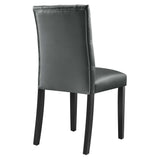 Duchess Button Tufted Vegan Leather Dining Chair