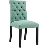 Duchess Button Tufted Fabric Dining Chair