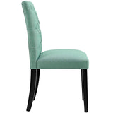 Duchess Button Tufted Fabric Dining Chair