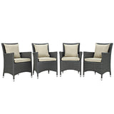 Sojourn 4 Piece Outdoor Patio Sunbrella¨ Dining Set