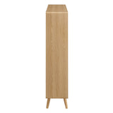 Transmit 7 Shelf Wood Grain Bookcase