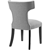 Curve Dining Side Chair Fabric Set of 2