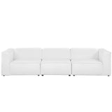 Mingle 3 Piece Upholstered Fabric Sectional Sofa Set