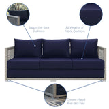 Aura Outdoor Patio Wicker Rattan Sofa