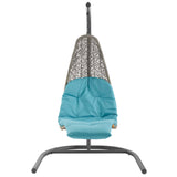 Landscape Hanging Chaise Lounge Outdoor Patio Swing Chair