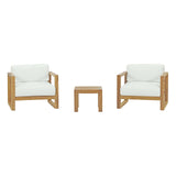 Upland 3 Piece Outdoor Patio Teak Set
