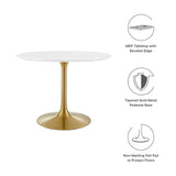 Lippa 40" Round Wood Dining Table