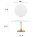 Lippa 54" Round Wood Dining Table