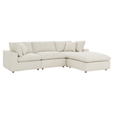 Commix Down Filled Overstuffed 4 Piece Sectional Sofa Set