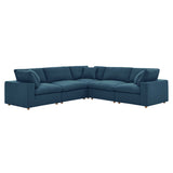 Commix Down Filled Overstuffed 5 Piece 5-Piece Sectional Sofa