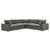 Commix Down Filled Overstuffed 5 Piece 5-Piece Sectional Sofa