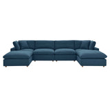 Commix Down Filled Overstuffed 6-Piece Sectional Sofa