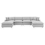 Commix Down Filled Overstuffed 6-Piece Sectional Sofa