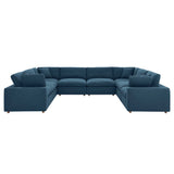 Commix Down Filled Overstuffed 8-Piece Sectional Sofa