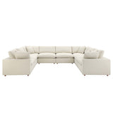 Commix Down Filled Overstuffed 8-Piece Sectional Sofa