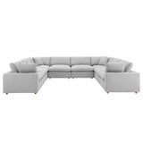 Commix Down Filled Overstuffed 8-Piece Sectional Sofa